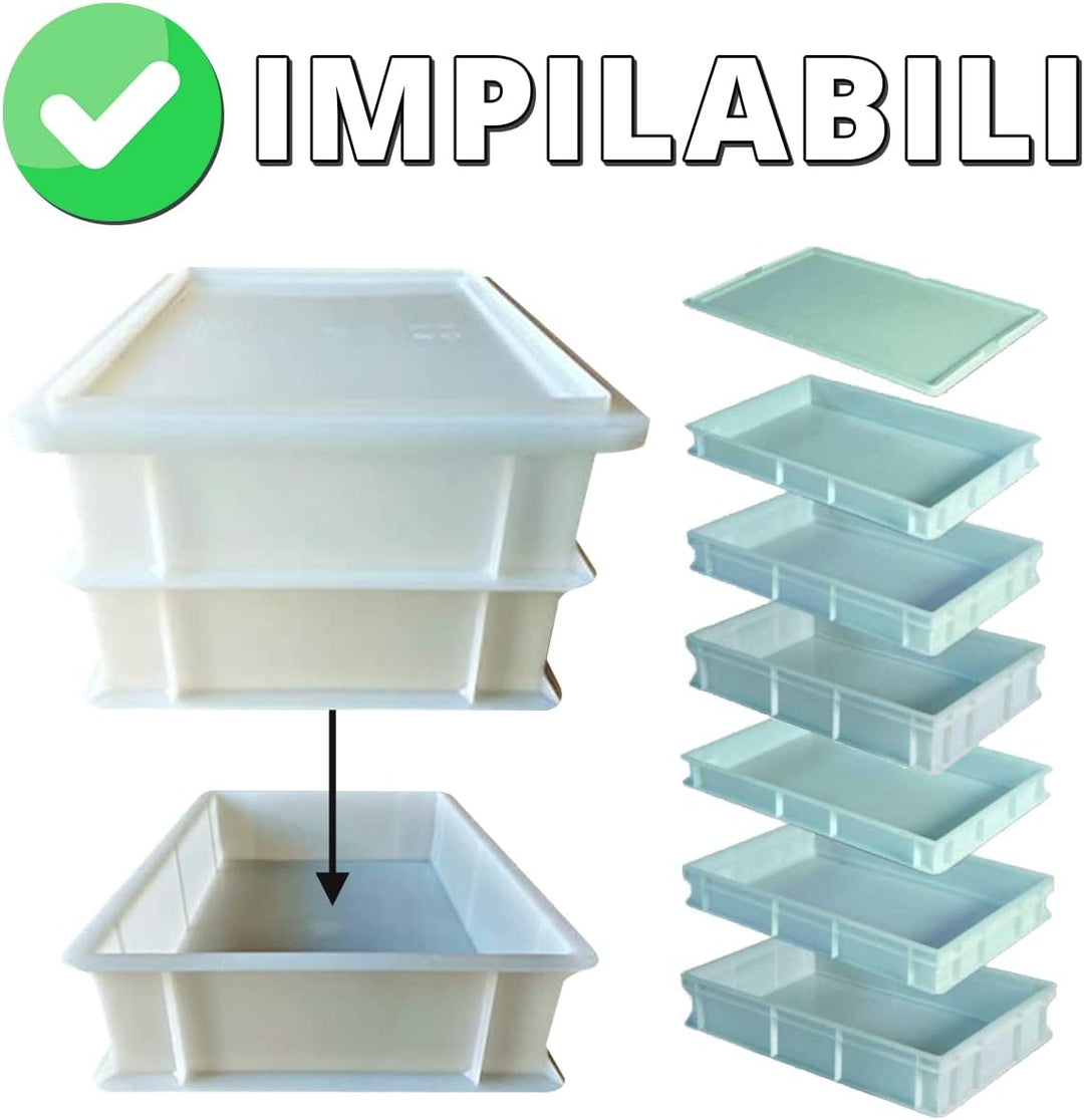 genus dei Dei | Hefekiste Pizza und Brot | | Lebensmittelbehälter für Teig | Teigkasten | Kunststoff