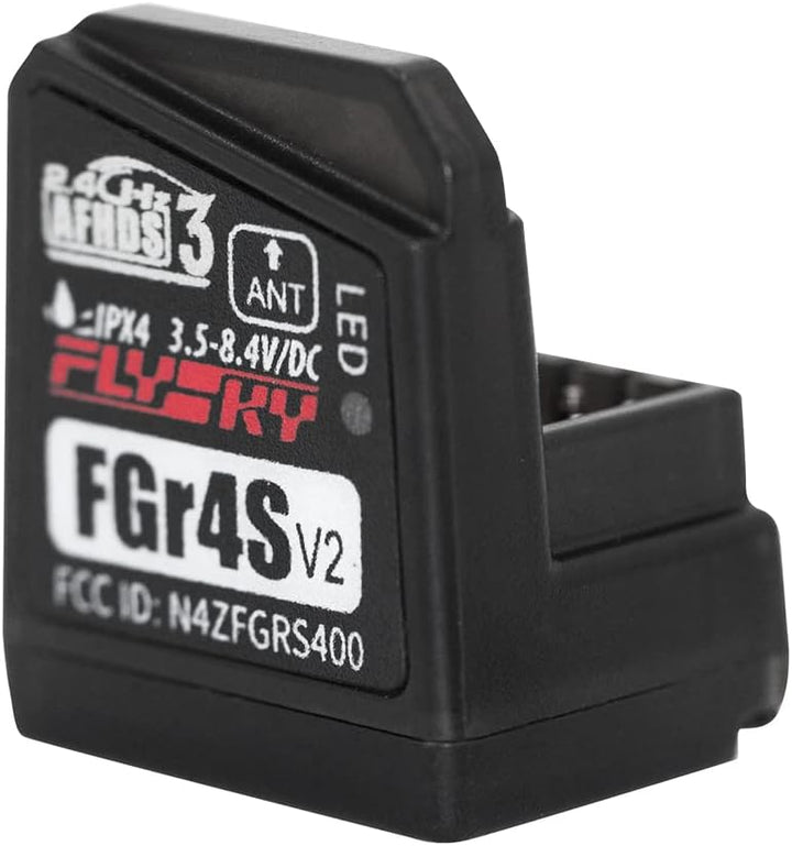4-Kanal 2.4G Spektrum Empfänger FGR4S V2 RC Empfänger Kompatibel mit FrSky NB4 für 1/10 RC Car/Ruder