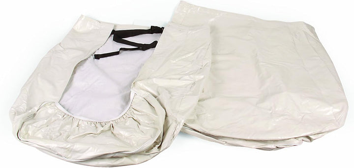 Camco 45331 Vinyl-Rad- und Reifenschutz, 2 Stück (61 cm - 66 cm, gebrochenes Weiss) 24-26" beige, 24
