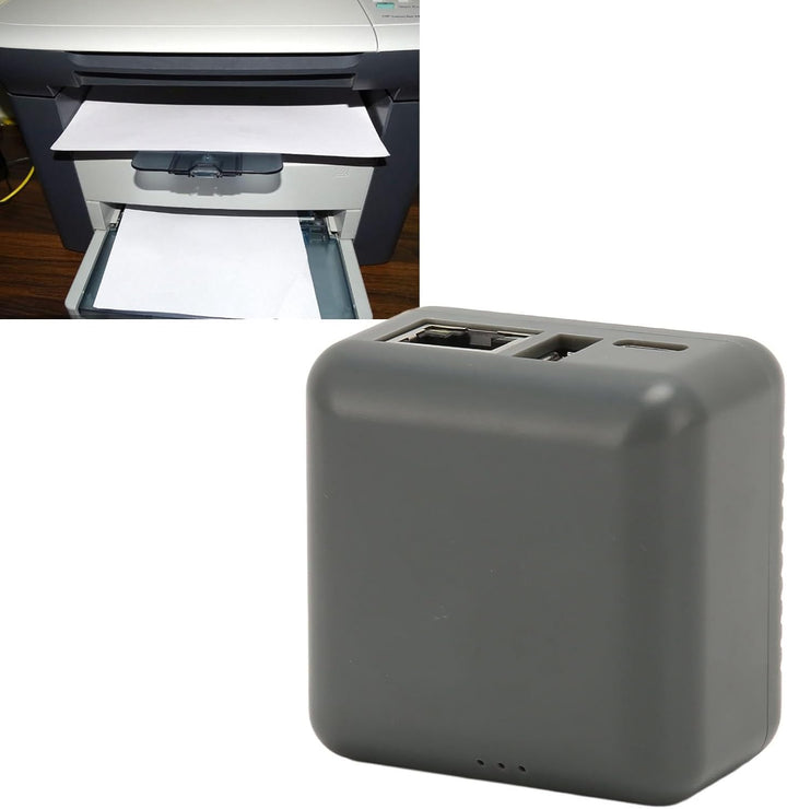 GOWENIC RJ45-Netzwerkanschluss, Netzwerk-USB-Druckerserver, WLAN-Netzwerkdruck, EIN Bis Viele Server