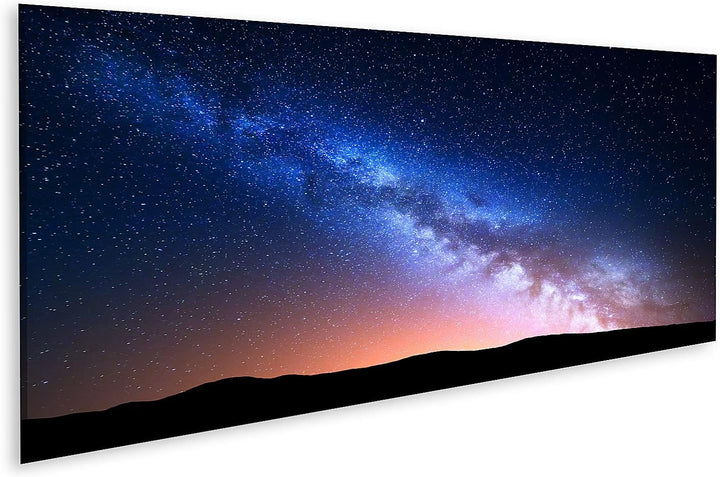 islandburner Bild auf Leinwand Nachtlandschaft Bunte Milchstrasse Licht Sternenhimmel Universum Bild