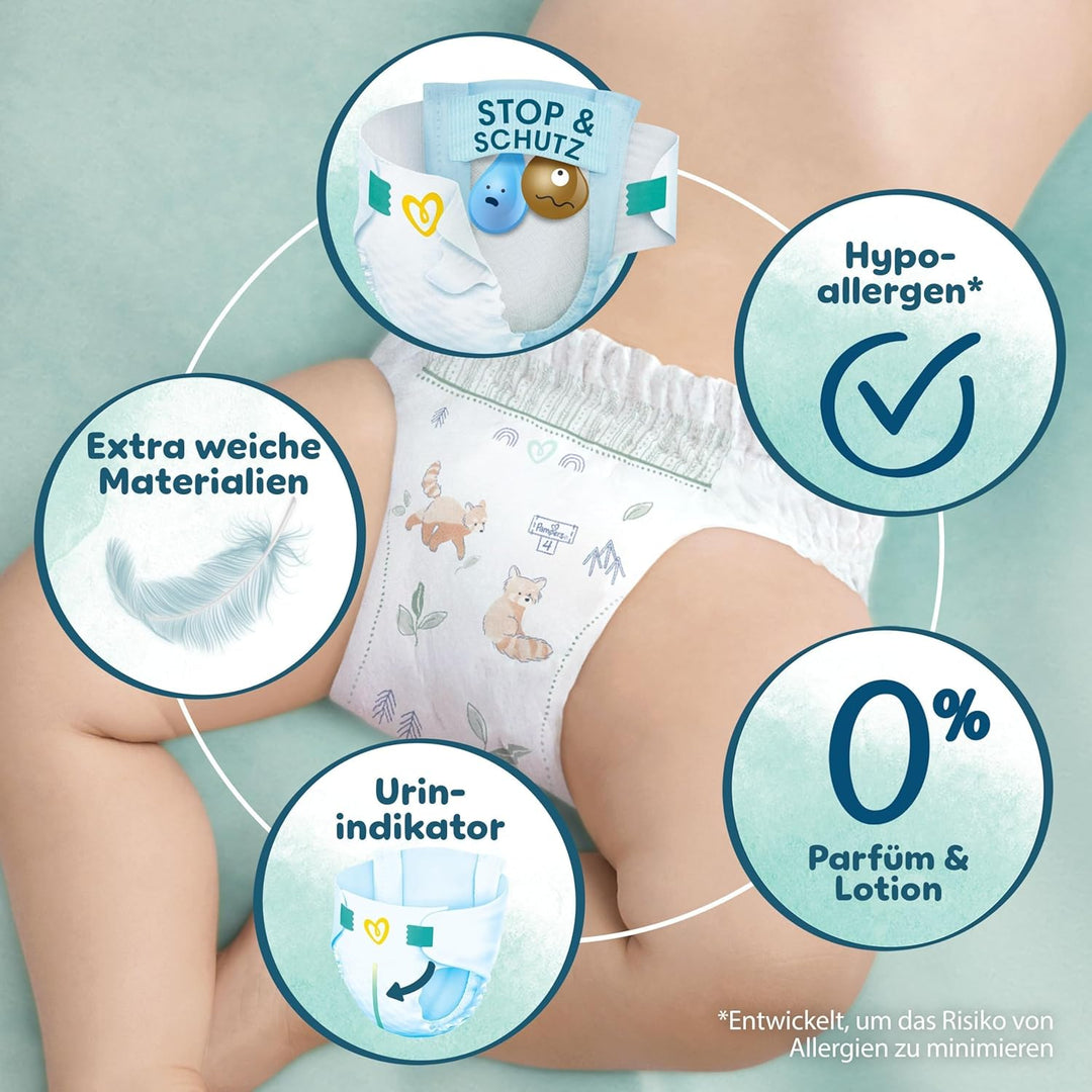 Pampers Harmonie Windeln Grösse 6, 144 Windeln, 13kg+, sanfter Hautschutz mit 100Prozent Pampers Sch