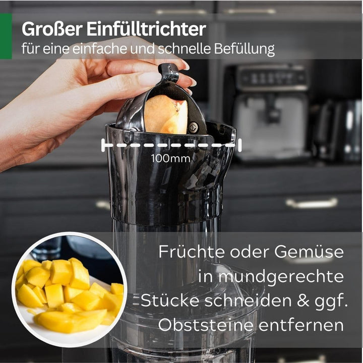 SaftPRO – Slow Juicer, Entsafter passend für den Thermomix TM6, TM5, perfekter kaltgepresster Saft m
