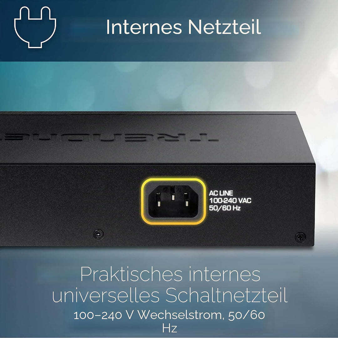 TRENDnet TEG-S17D 16-Port Gigabit Desktop Switch, , 16 x Gigabit RJ-45 Ports, 32Gbps Schaltleistung,