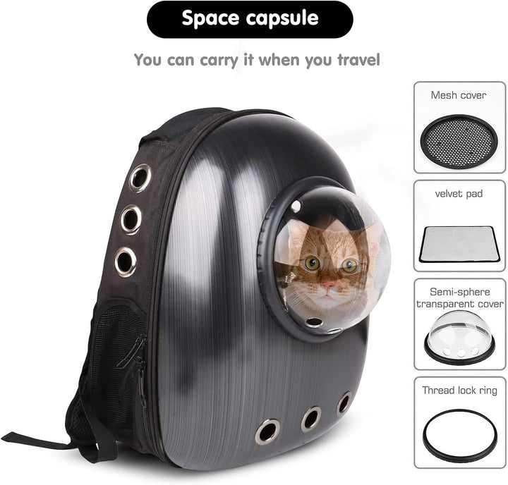 PETCUTE Hunderucksack,Atmungsaktive Hundetasche Haustier Hunde für Kleine Katzen Hunde,Raumkapsel Ha