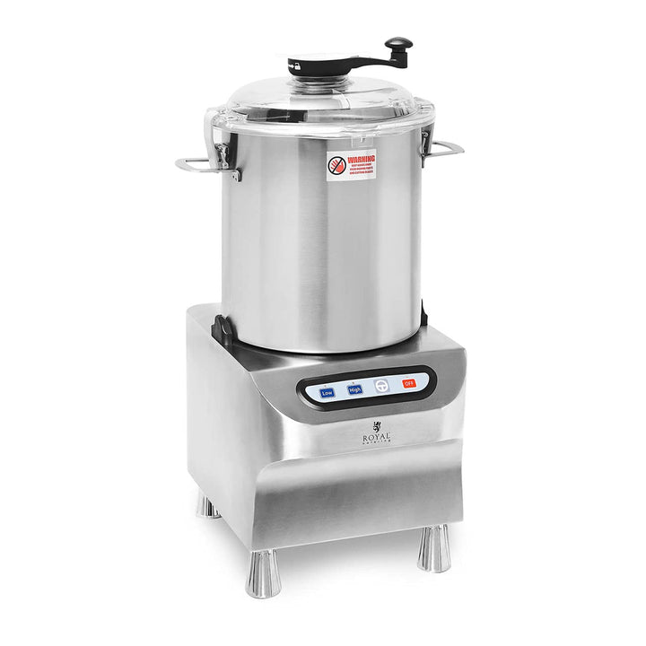 Royal Catering Tischkutter Edelstahl 2200 W 2 Geschwindigkeiten 1500/2200 U/min 18 l Pulse-Funktion