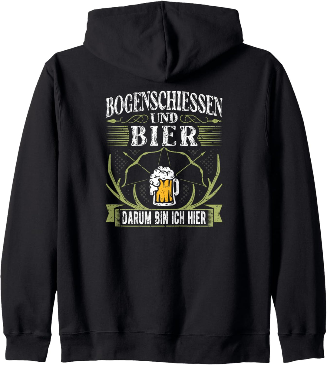 Bogenschiessen und Bier Bogensport Bogenschützen Kapuzenjacke