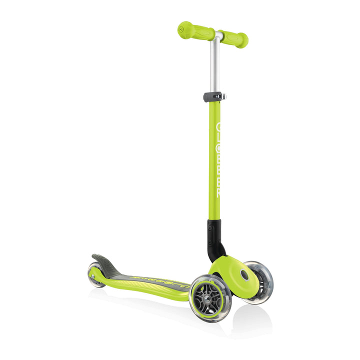 GLOBBER Primo Foldable – Tretroller Kinder, 120/80 mm, ABEC 5, 3-rädrig, höhenverstellbar Einheitsgr