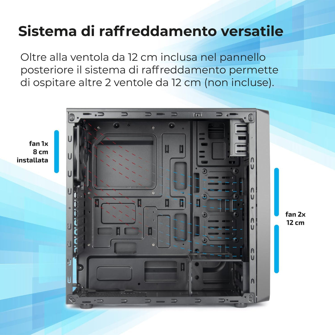 Vultech Gehäuse ATX VCO-A2699, 1XUSB 3.0, 2XUSB 2.0 Ohne Netzteil ATX - 405x185x415mm, Ohne Netzteil