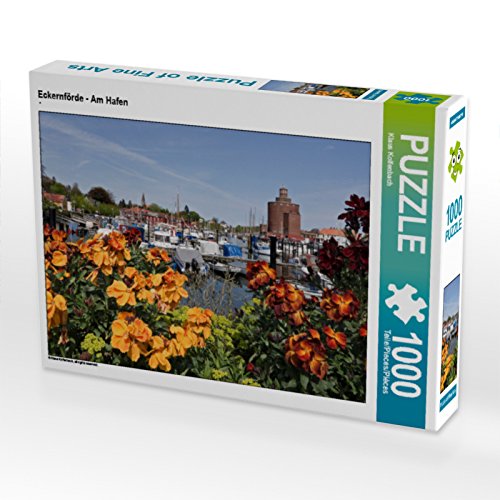 CALVENDO Puzzle Eckernförde - Am Hafen 1000 Teile Lege-Grösse 64 x 48 cm Foto-Puzzle Bild von Klaus