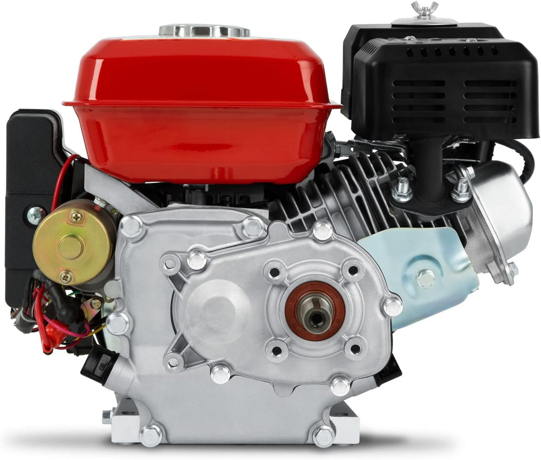 EBERTH 6,5 PS 4,8 kW Benzinmotor Standmotor Kartmotor mit Reduktionsgetriebe 2:1, E-Start, Benzin Mo