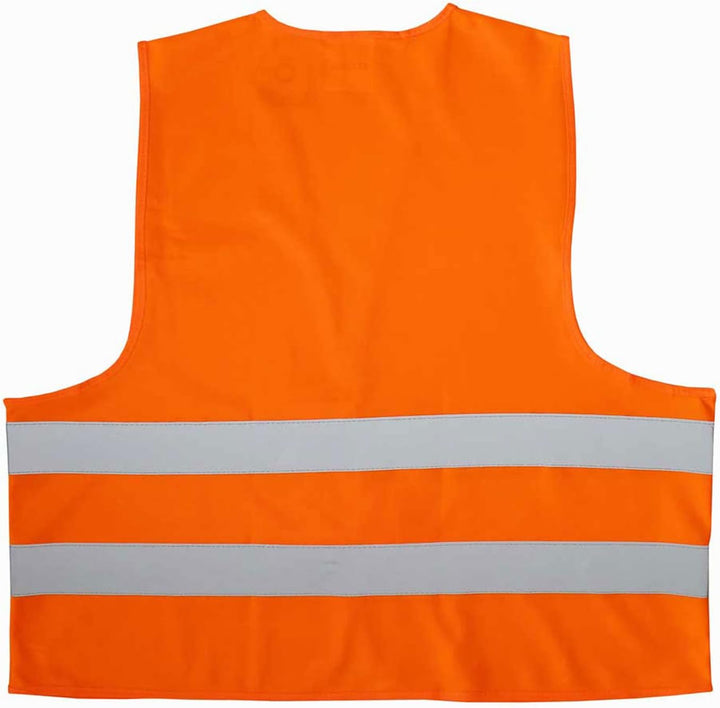 4business 10 Stück Kfz Warnwesten Recycling orange EN ISO 20471 Klasse 2 Erwachsene Unisize recycelt