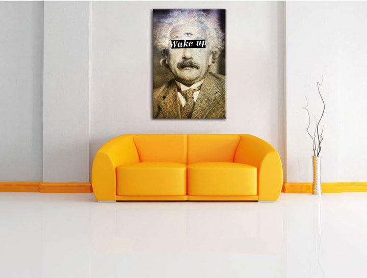 Einsteins third eye Leinwandbild Bild auf Leinwand, XXL riesige Bilder fertig gerahmt mit Keilrahmen