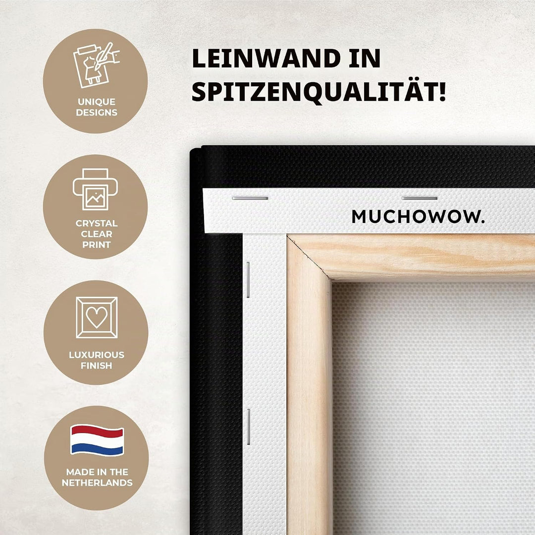 MuchoWow© Leinwandbild Gross 120x80 cm XXL Dekoration Wohnzimmer Bilder Aufhängen Wall Decoration Li