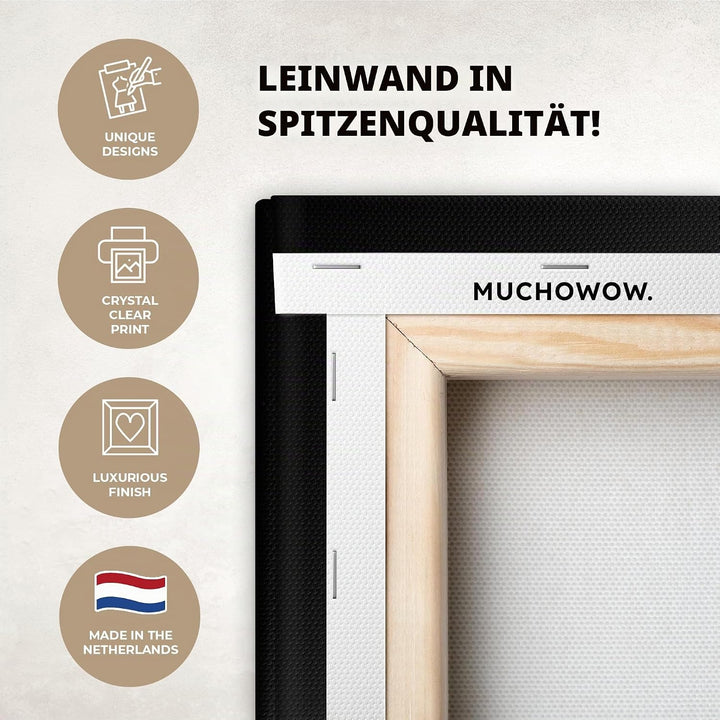 MuchoWow© Leinwandbild Gross 120x80 cm XXL Dekoration Wohnzimmer Bilder Aufhängen Wall Decoration Li