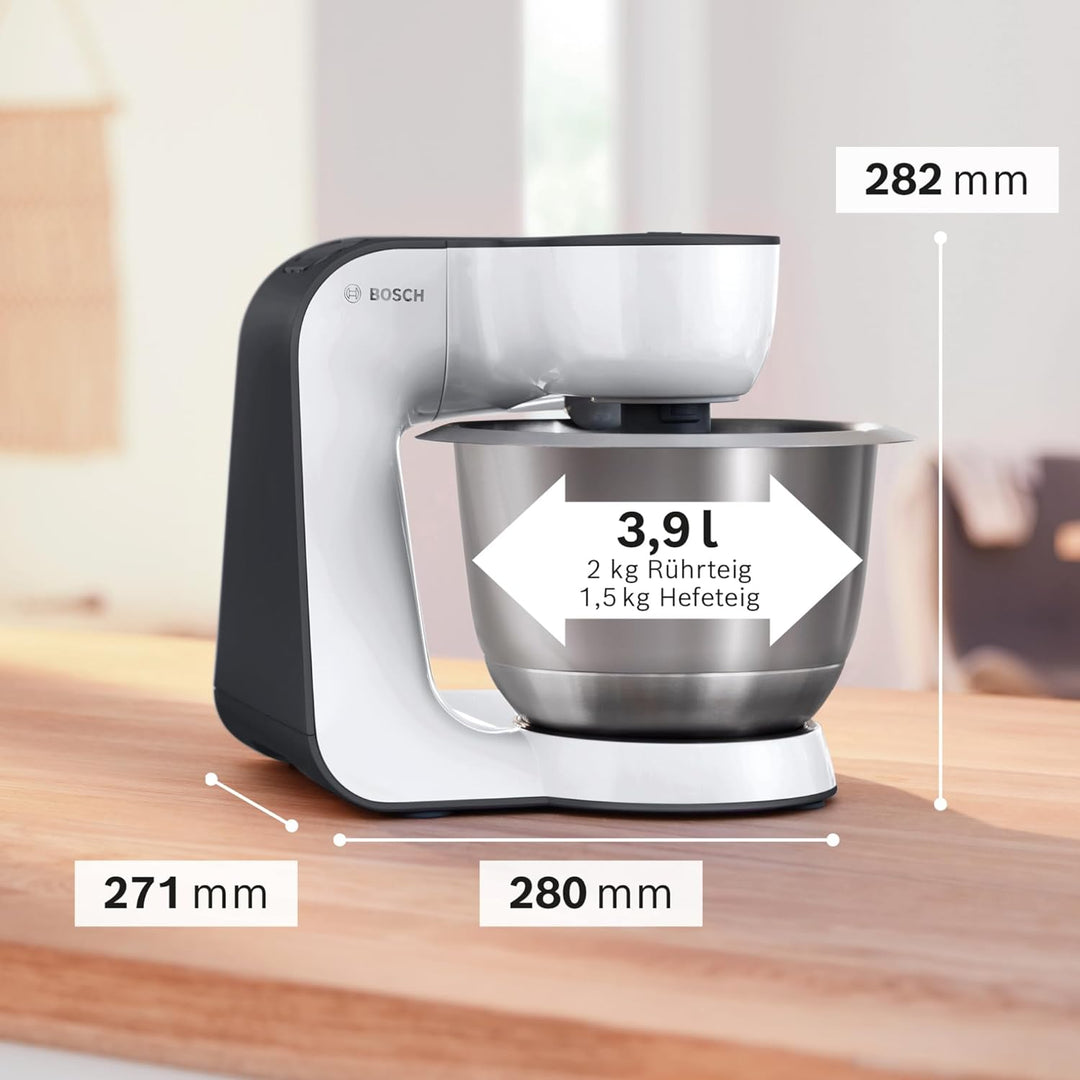 Bosch MUM54A00 Küchenmaschine Express Programm, Weiss Single, Single