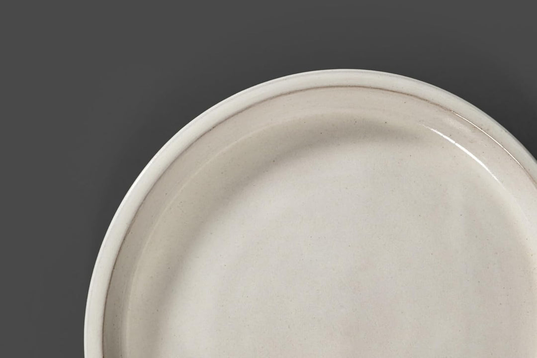 Vogeltränke/Teller/Untersetzer für Pflanzgefässe Blumentöpfe Blau Weiss Anthrazit glasiert aus Stein