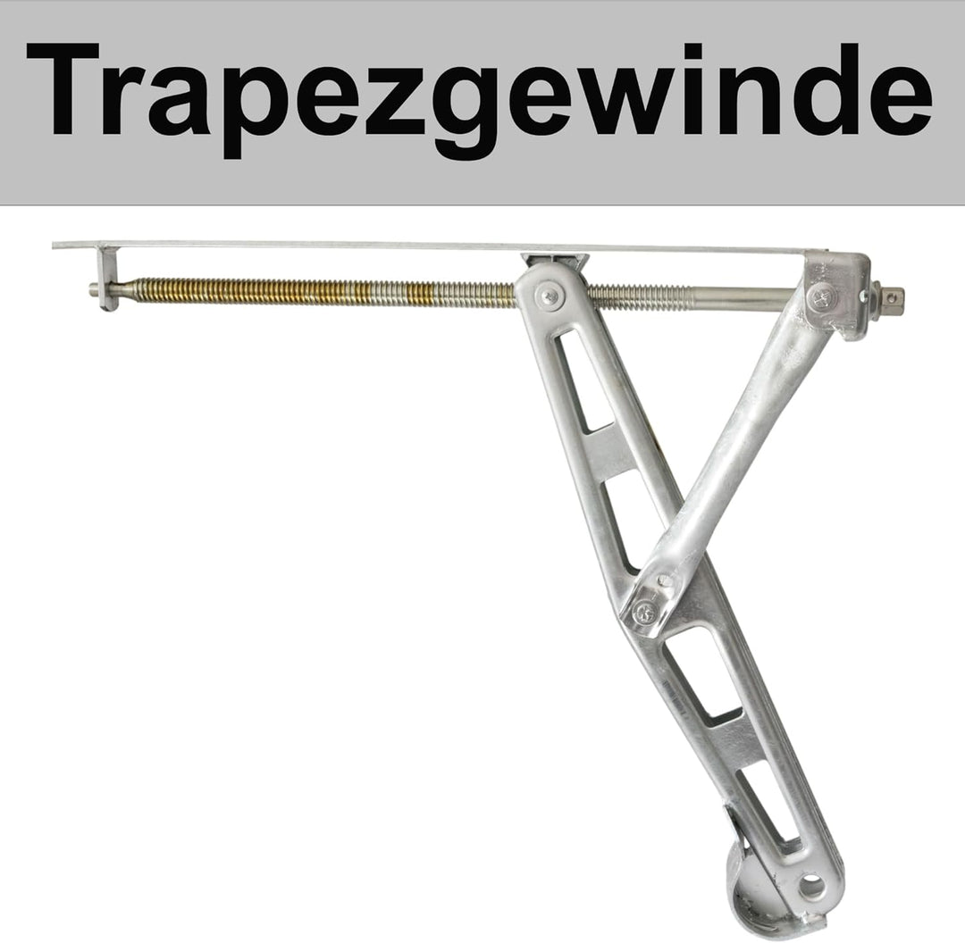 Ausdrehstütze Eckstütze aus Stahl Stützbein geeignet für Caravan Trailer PKW-Anhänger Abstützung Niv