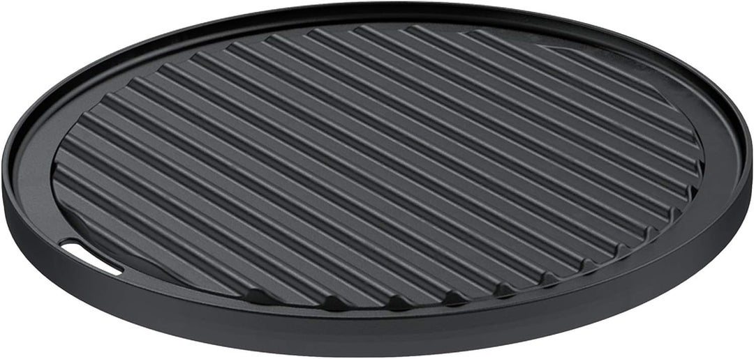 RÖSLE VARIO Grillplatte, Hochwertige Grillplatte aus Gusseisen &amp; Primezone-Windschutz VIDERO, Hochwe