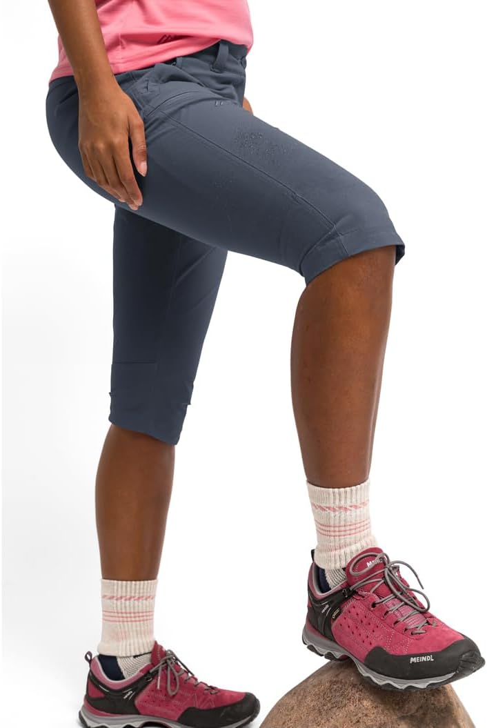 Maier Sports Inara Slim 3/4, Damen Wanderhose, Wasserabweisende Dreiviertelhose für Trekking und Hik