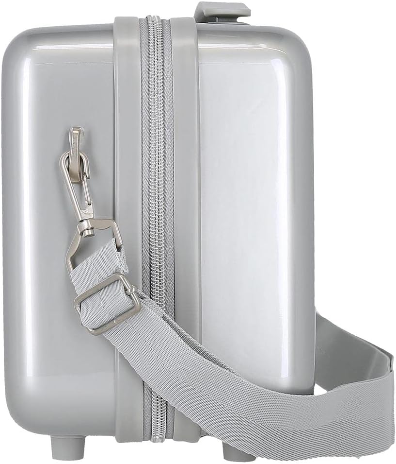 Disney Mickey 101 Anpassbarer Kulturbeutel mit grauem Schultergurt 29 x 21 x 15 cm starres ABS 9,14