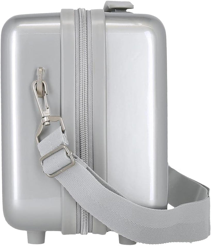 Disney Mickey 101 Anpassbarer Kulturbeutel mit grauem Schultergurt 29 x 21 x 15 cm starres ABS 9,14