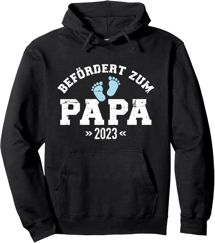 Befördert zum Papa 2023 Schwangerschaft verkünden Pullover Hoodie