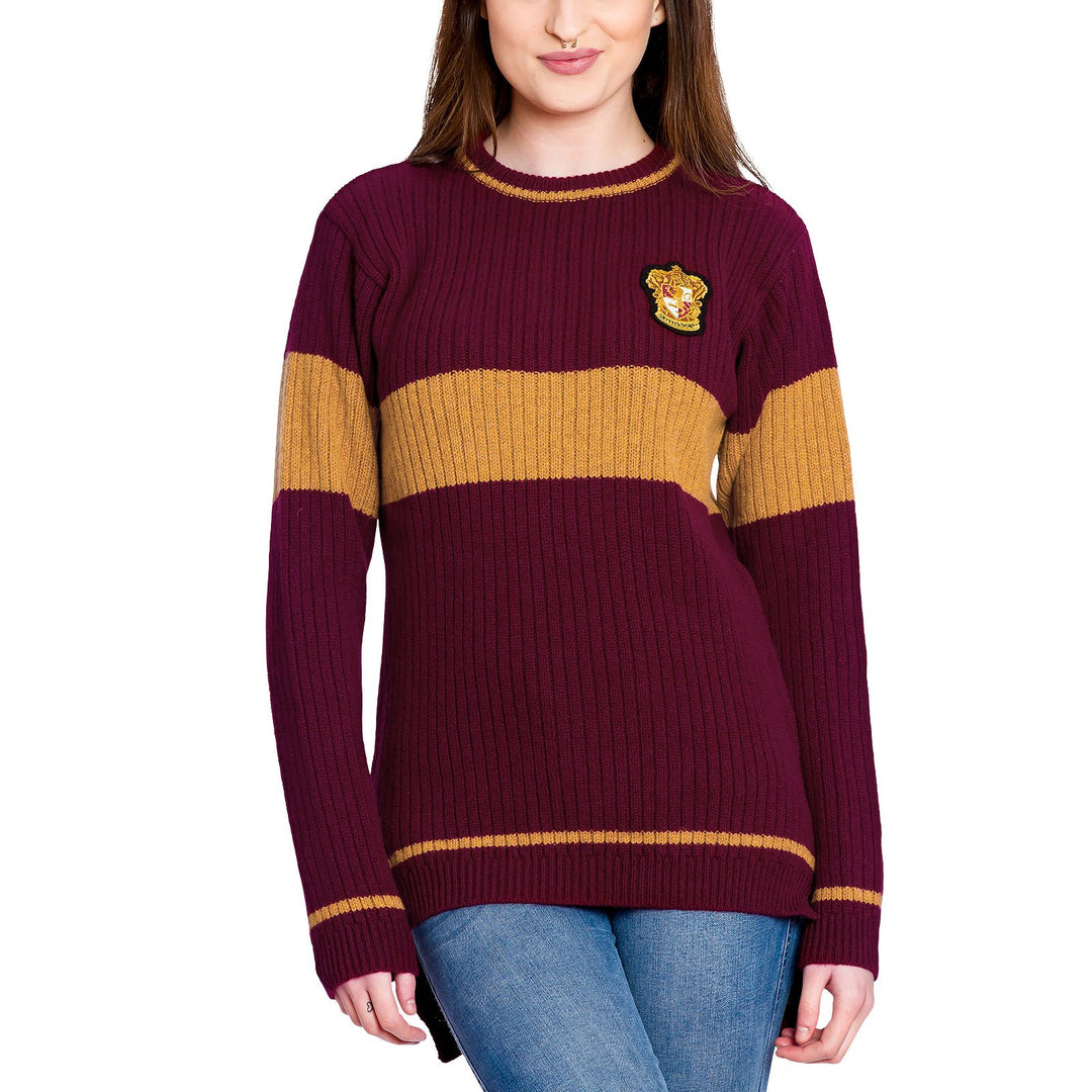 Harry Potter Quidditch Gryffindor Sweater Pullover Original aus dem Film Lammwolle - XL