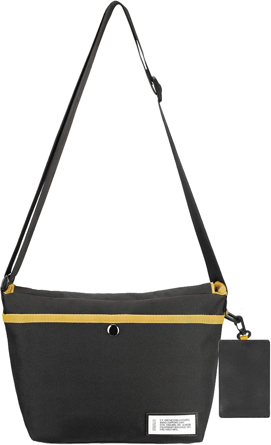 FIREFIRST x Hatsune Miku &amp; Kagamine Rin/Len Schule Schultertaschen .Gelb W36×H30×D12.5（cm）, .Gelb W3