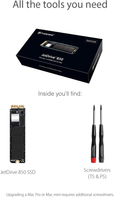 Transcend 240 GB JetDrive JDM 850 NVMe™ PCIe™ Gen3 x4 SSD TS240GJDM850 240GB Ohne Thunderbolt-Gehäus