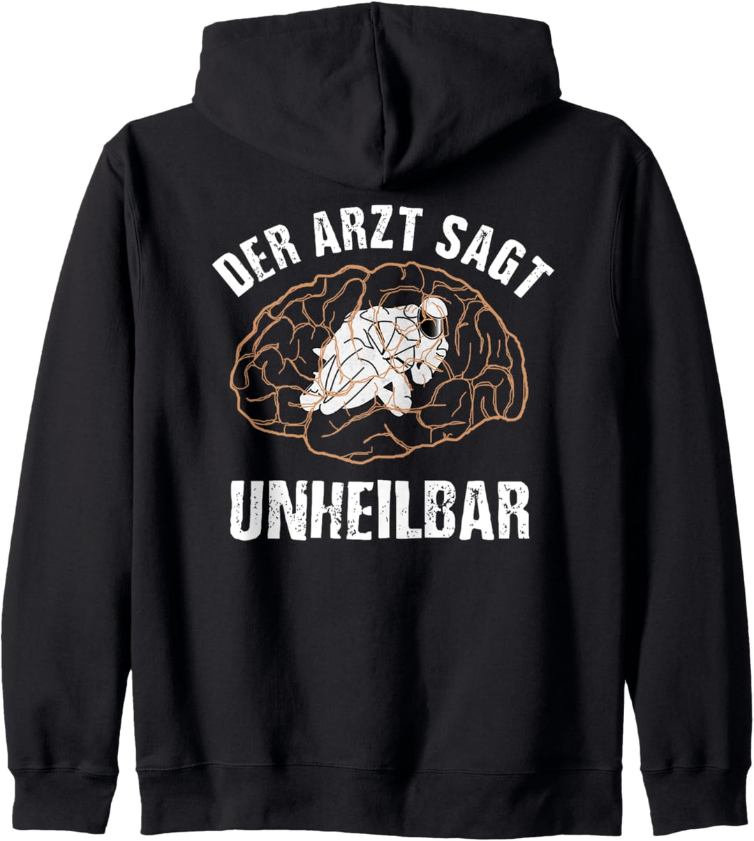 "Der Artz sagt es ist Unheilbar" Biker Motorrad Kapuzenjacke