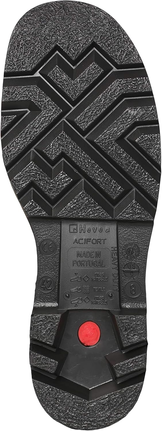 DUNLOP Acifort Heavy Duty Full Safety Wellington Black 46 EU Schwarz, 46 EU Schwarz