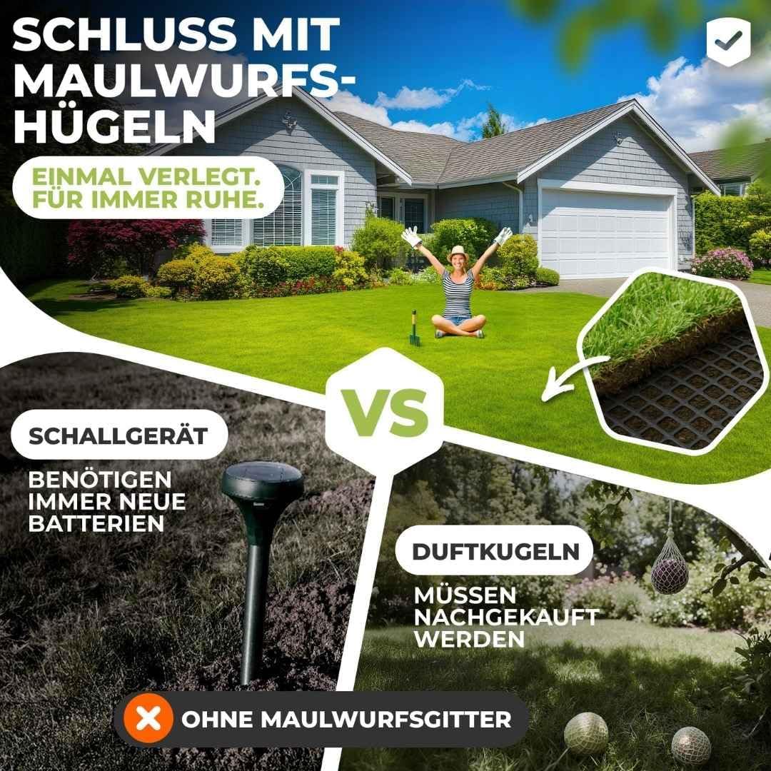 Florade® Premium Maulwurfgitter | 270g/m² | Effektiver Schutz für den Garten | Robust, langlebig, le