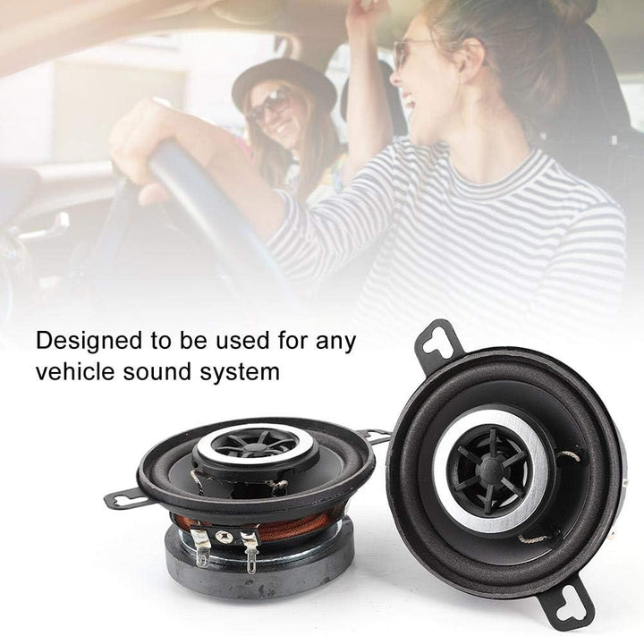 Tbest Auto Koaxial-Lautsprecher Set - 2 Stück 3,5 Zoll 200W Hochtöner Stereo Musik HiFi Lautsprecher