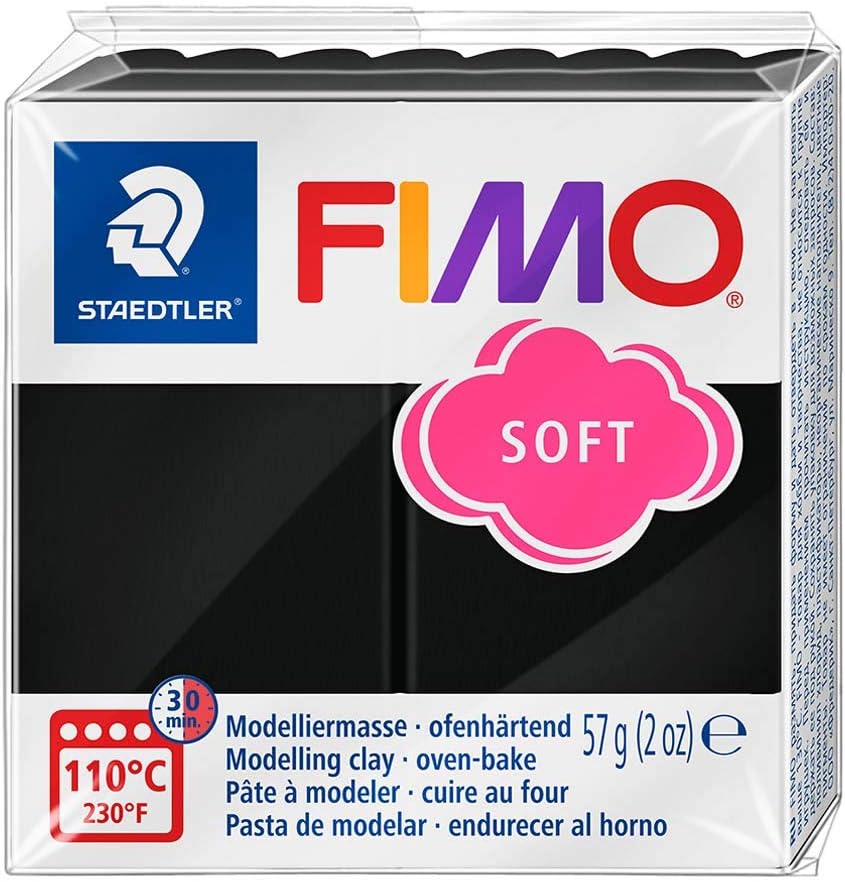 Fimo Oven Bake Clay . Starter set 6 x 56g Blocks in assorted Colours. by Fimo 1 farblich sortiert, 1