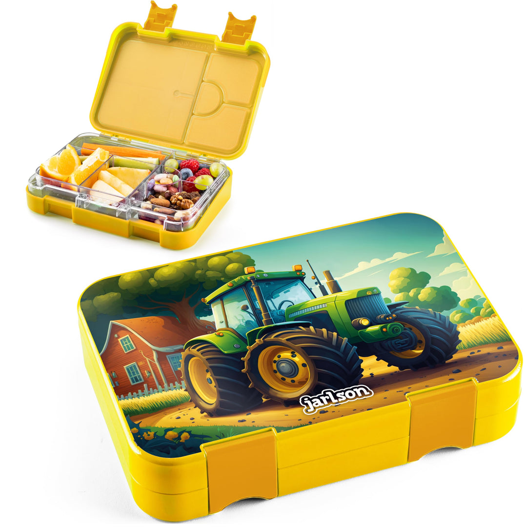 Jarlson® Brotdose Kinder mit Fächern TONI [AUSLAUFSICHER] - Bento Lunchbox mit Trennfächern - Frühst