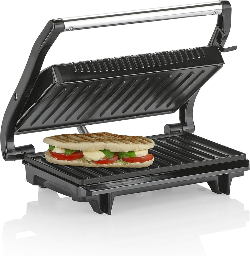 Tristar Kontaktgrill - Sandwich Maker mit Edelstahlausführung, 700 Watt, 0,7m Kabellänge, antihaftbe