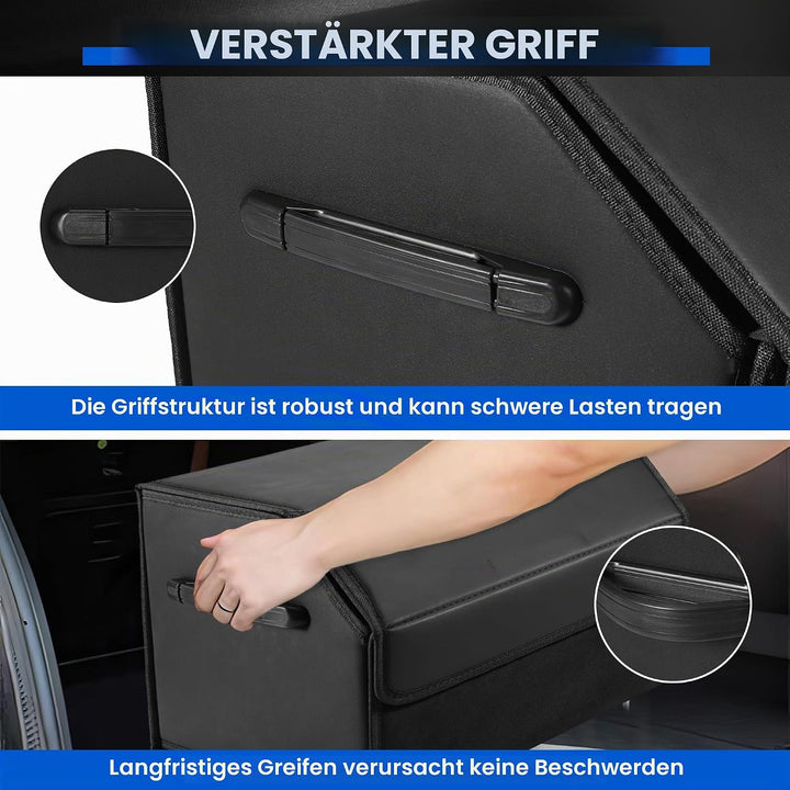 Auto Kofferraum Organizer, 38x31x30cm Auto Tasche Kofferraum mit Deckel, Zusammenklappbarer Kofferra