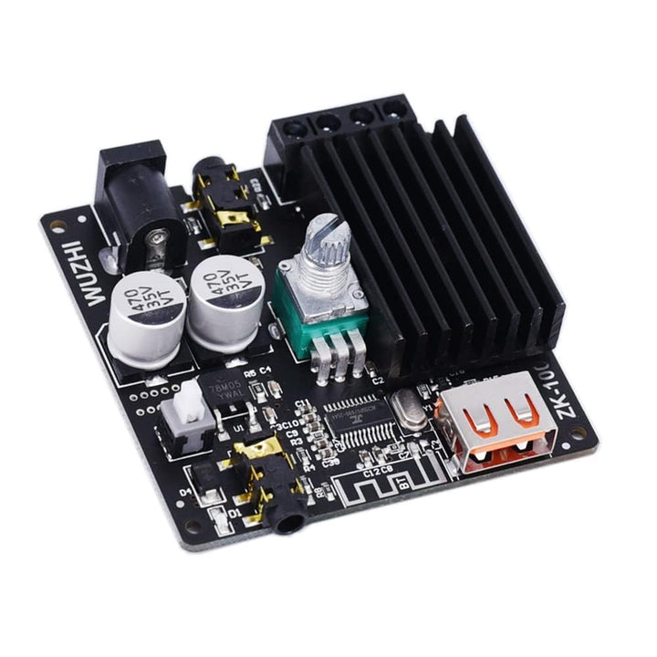 2PCS ZK-1002M MINI 2.0 100Wx2 5.0 Power Audio Amplifier Board Stereo AMP Amplifier AUX USB
