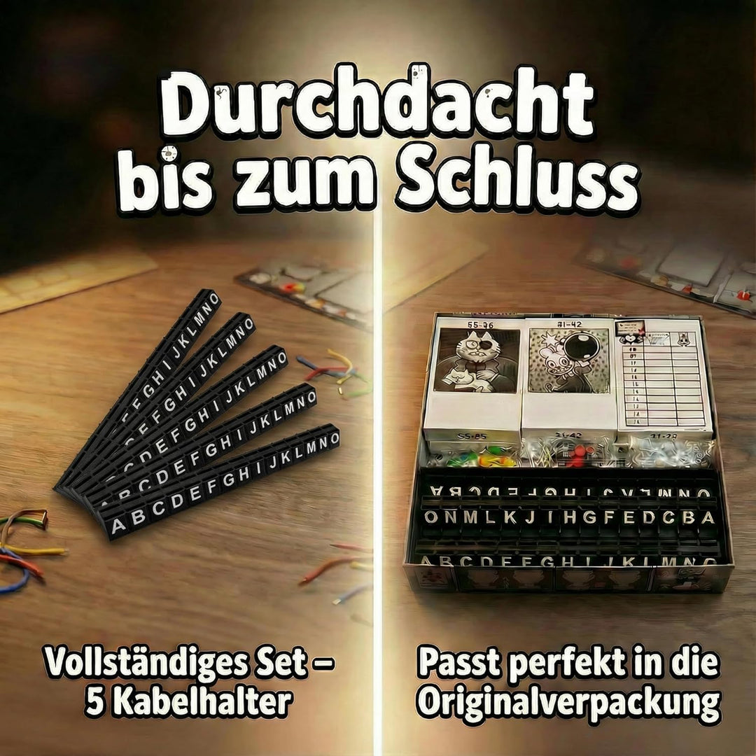 Kabelhalter passend für Bomb Busters – 5 Stück Organizer für Kabelplättchen – Kompatibel mit Spiel d