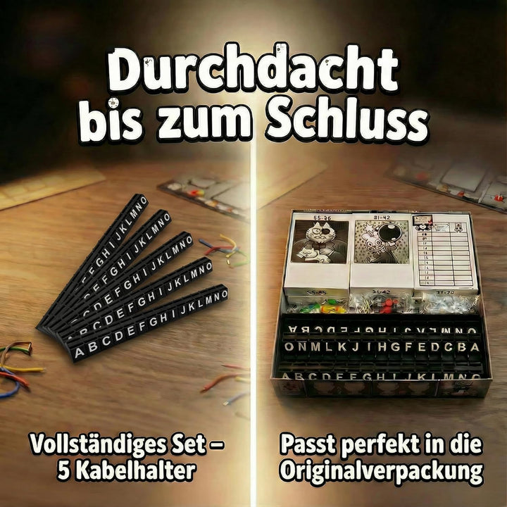 Kabelhalter passend für Bomb Busters – 5 Stück Organizer für Kabelplättchen – Kompatibel mit Spiel d