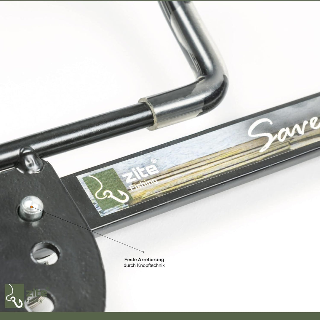 Zite Fishing Stellfisch Rutenhalter Angel [Aus Metall & Verstellbar] - Stabile Rutenauflage Stellfis