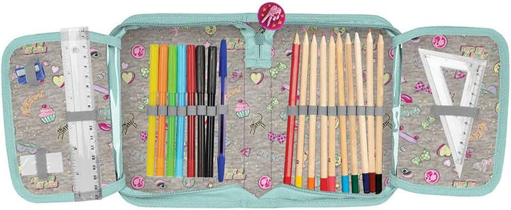 SCOOLSTAR New Pop Schulranzen Mädchen 1 Klasse Tornister Schulrucksack Schultasche | SET 3 teilig |