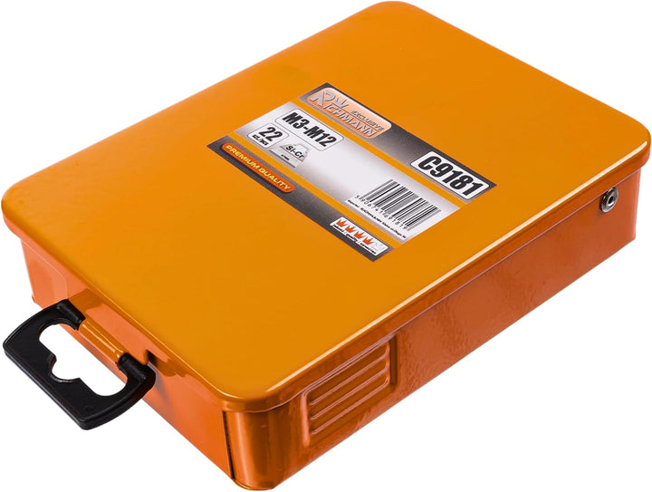 Profi Gewindeschneider M3-M12 Satz Gewindebohrer Set Gewindeschneid Box Hand M5