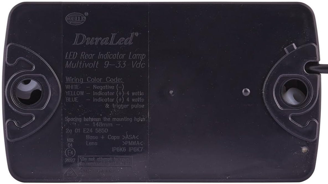 HELLA - Blinkleuchte - DuraLED - LED - 24/12V - Anbau/geschraubt - Lichtscheibenfarbe: glasklar - Ka