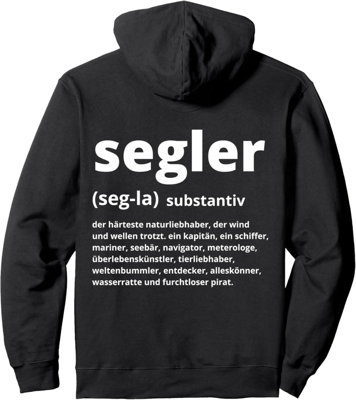 Segler Substantiv Definition eines Seglers für Skipper Pullover Hoodie