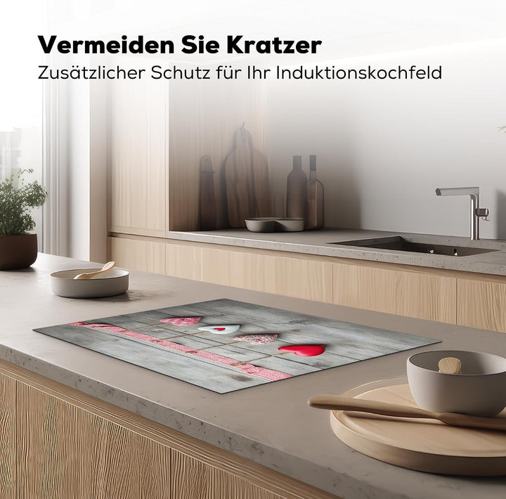 KitchenYeah© Herdabdeckplatte Einteilig Ceranfeld Abdeckplatte für | 71x52 cm - Induktionsschutz Cer