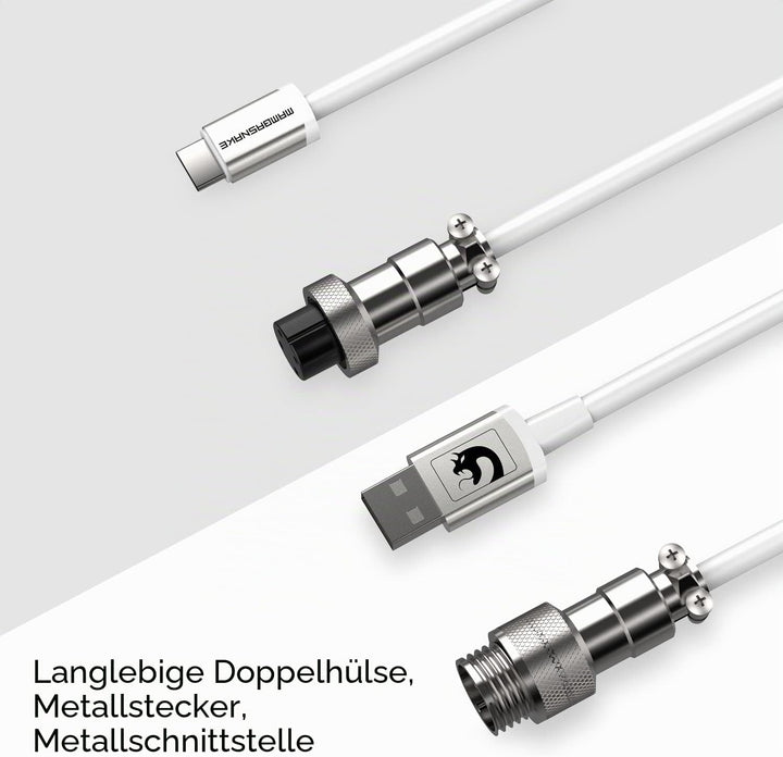 Computer-Gaming-Tastaturkabel, kundenspezifisches gewickeltes Fliegerkabel für mechanische Tastatur,