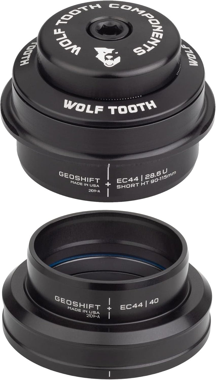 Wolf Tooth EC44 Upper ZS56 GeoShift unten 2 Grad Performance Angle Headset kurz XL, XL