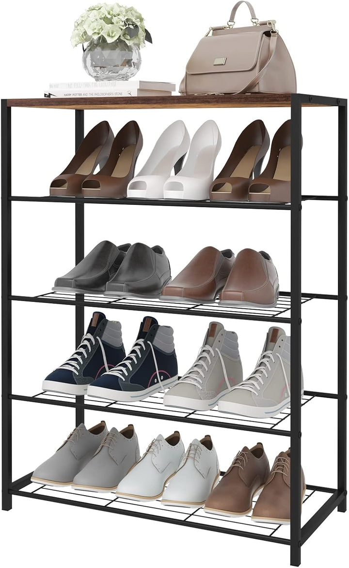 WOLTU Schuhbank Schuhregal mit Sitzfläche Badregal Schuhablage Schuhkommode Schuhständer Organizier